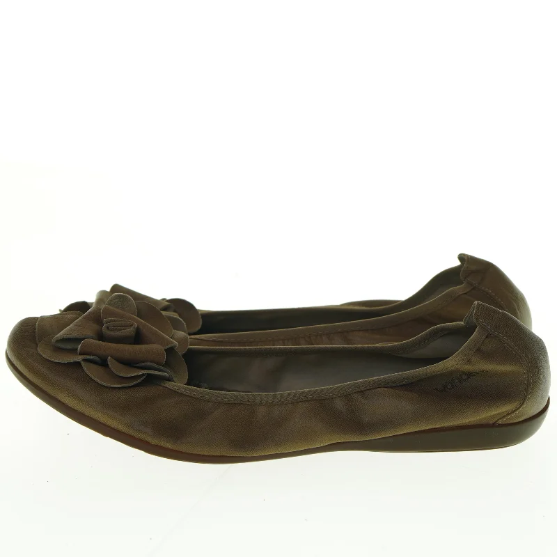 Læder ballerinasko fra Wonders (str. 41)