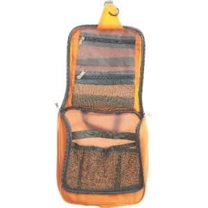 Toilettaske i orange fra Travel Check (str. 26x23 cm)