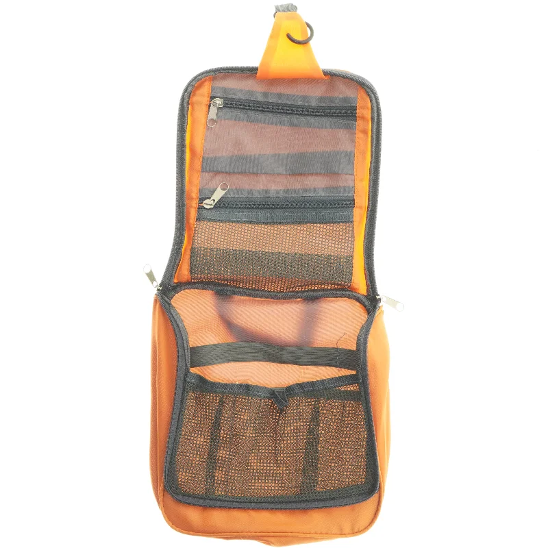 Toilettaske i orange fra Travel Check (str. 26x23 cm)