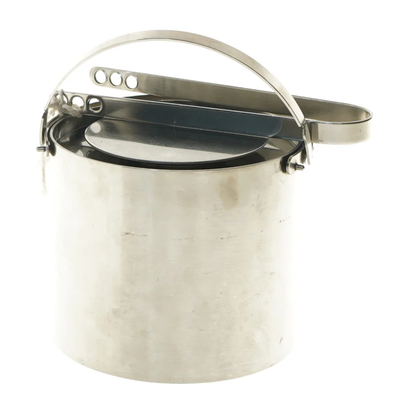 Stelton isspand med låg og istang (str. Ø 13 cm højde 11 cm)