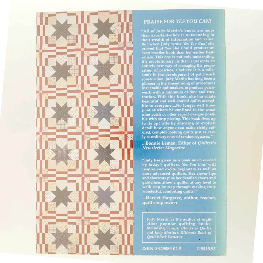 Yes You Can! Make Stunning Quilts From Simple Patterns af Judy Martin (Bog)