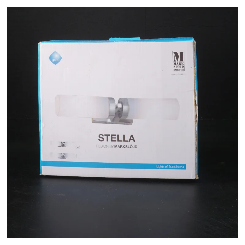 Stella dobbelt væglampe fra Markslöjd (str. 6,5x35,5x10 cm)