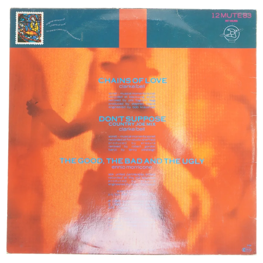 Erasure single - Chains of Love fra Mute Records