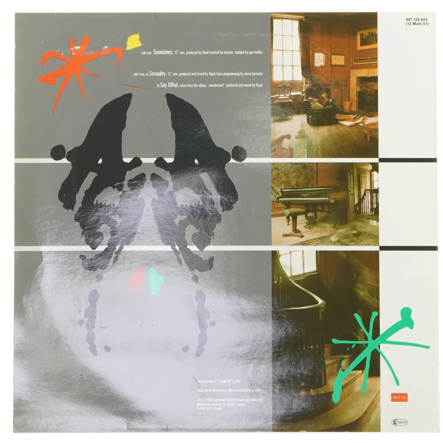 Erasure Maxi-Single 'Sometimes' Vinyl fra Mute Records