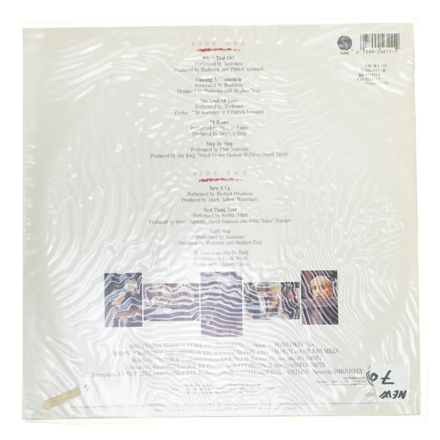 Madonna - Who's That Girl Soundtrack LP fra Sire