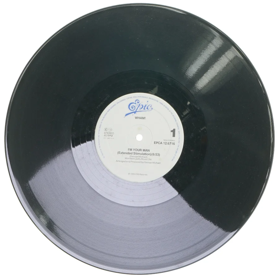 Wham! - I'm Your Man Maxi Single LP fra Epic