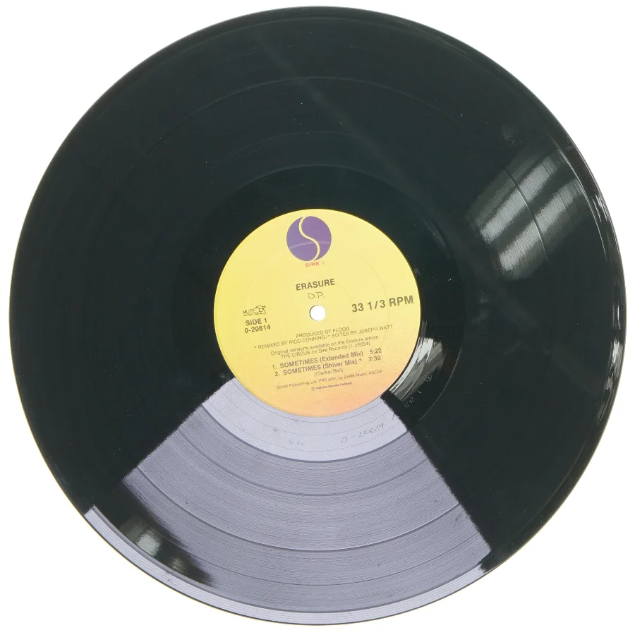Erasure Sometimes Maxi Single Vinyl