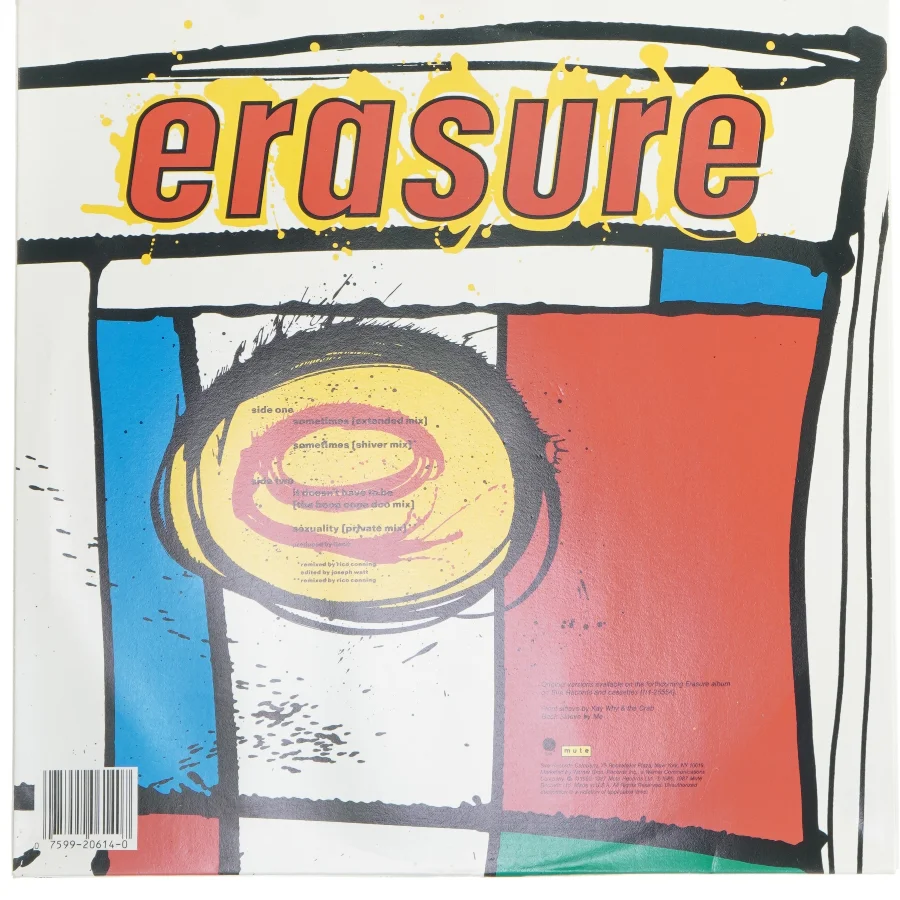 Erasure Sometimes Maxi Single Vinyl