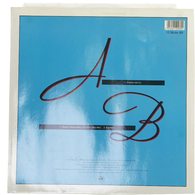 Erasure 'Drama!' Vinyl Record fra Erasure