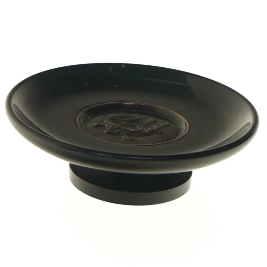 Dekorativ skål med relief (str. Ø 15 cm)