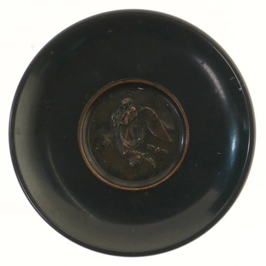 Dekorativ skål med relief (str. Ø 15 cm)