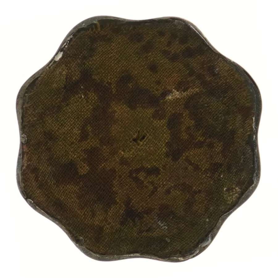 Antik lysestage i pletsølv (str. 24 cm)