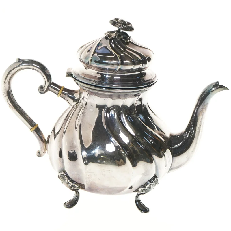 Klassisk tekande i pletsølv (str. 20x25 cm)