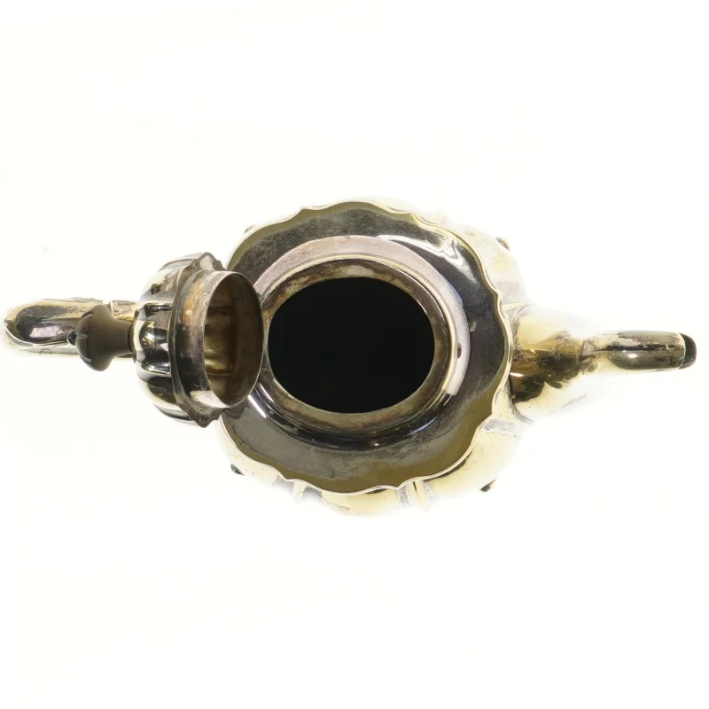 Antik sølvtetekande (str. 24x26 cm)