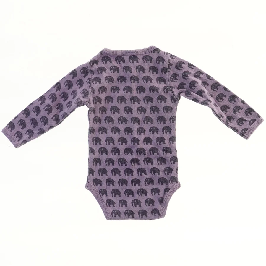 Langærmet bodystocking med elefantprint fra Urban Elk (str. 62)