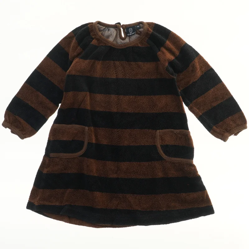 Langærmet stribet kjole fra Ej Sikke Lej (str. 98)