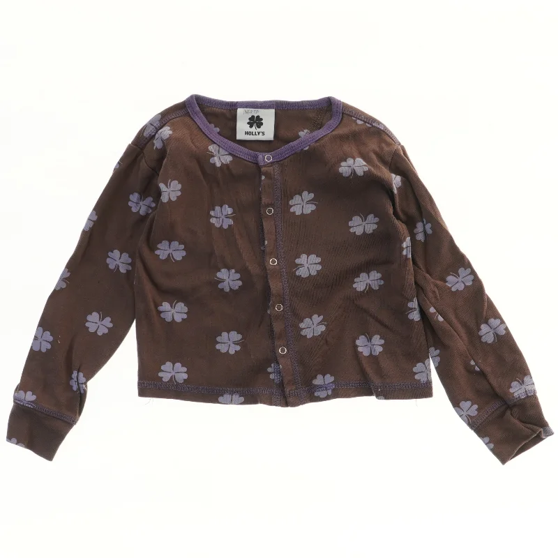 Børne cardigan med blomstermønster fra Holly’s (str. 92)