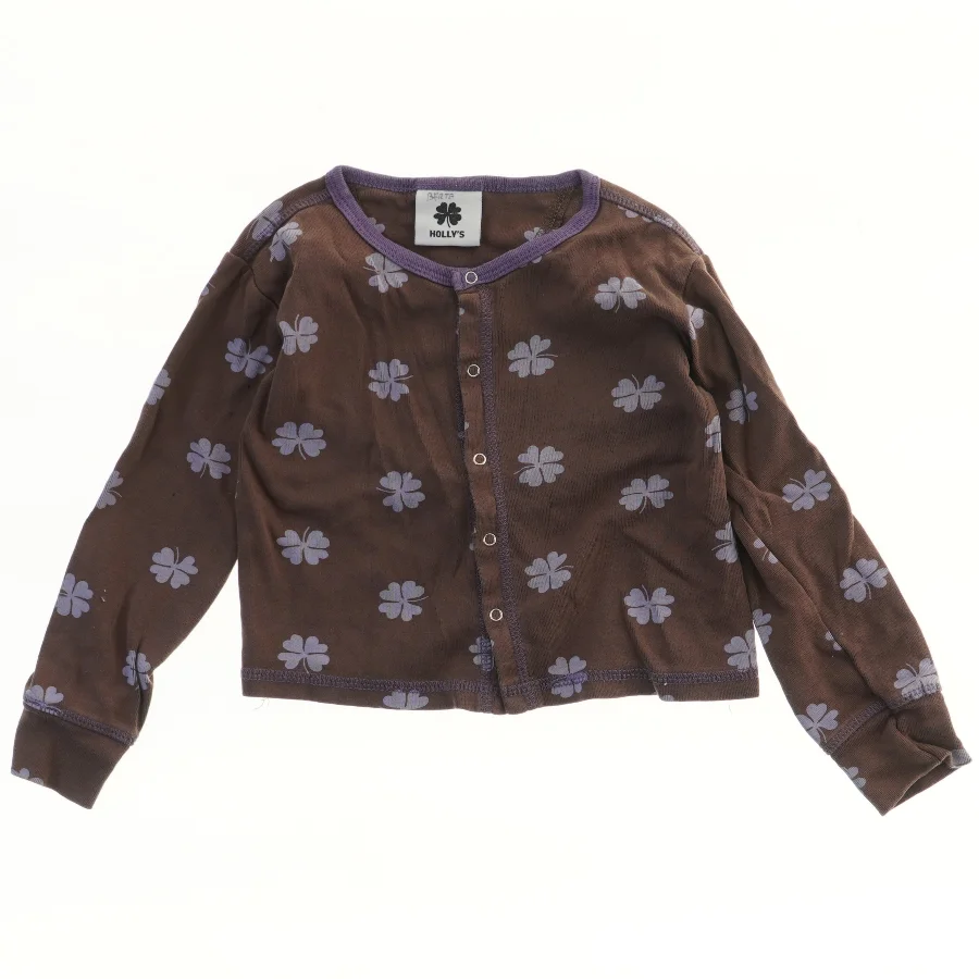 Børne cardigan med blomstermønster fra Holly’s (str. 92)