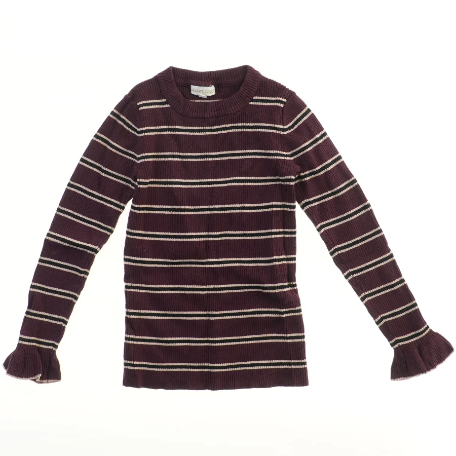 Strikket bluse med striber fra Pomp de Lux (str. 134)