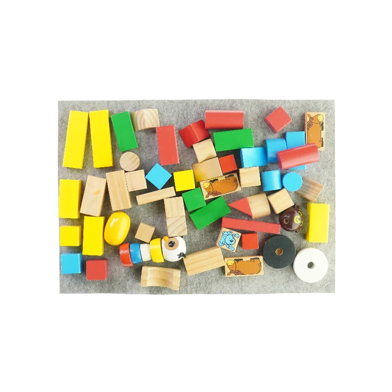 Trælegetøj Blandede klodser inkl lidt Brio