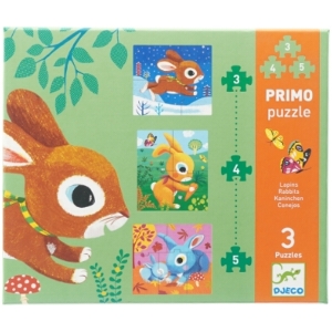 Puslespil - 3 stk fra Djeco (str. 27 x 23)
