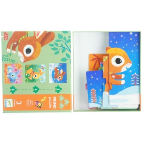 Puslespil - 3 stk fra Djeco (str. 27 x 23)