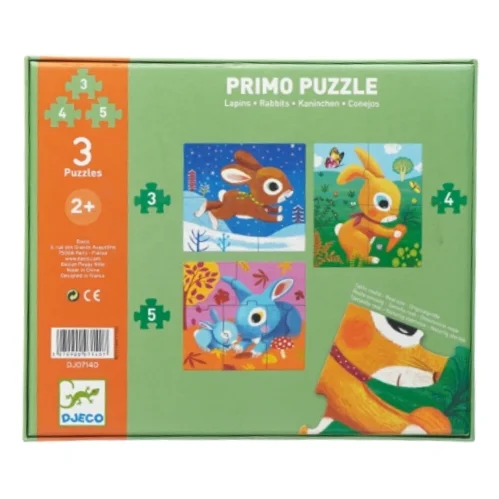 Puslespil - 3 stk fra Djeco (str. 27 x 23)