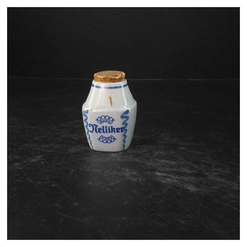 Søholm Nelliker krydderikrukke med korklåg   (str. 9x6 cm)