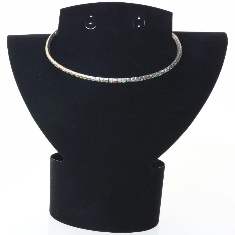 Farverig halskæde (str. Ø 11,5)