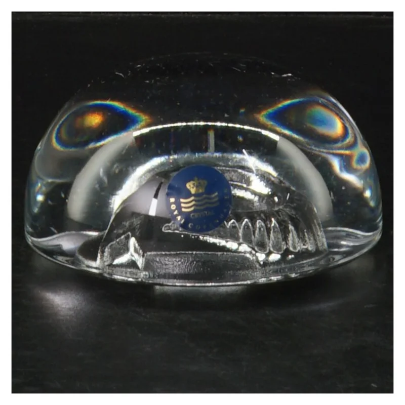 Krystalaskebæger fra Royal Copenhagen (str. Ø. 9,5 cm)