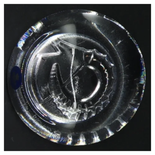 Krystalaskebæger fra Royal Copenhagen (str. Ø. 9,5 cm)