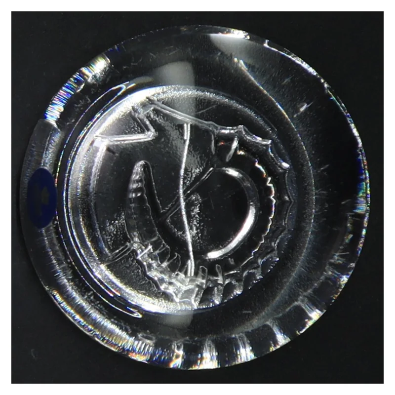 Krystalaskebæger fra Royal Copenhagen (str. Ø. 9,5 cm)