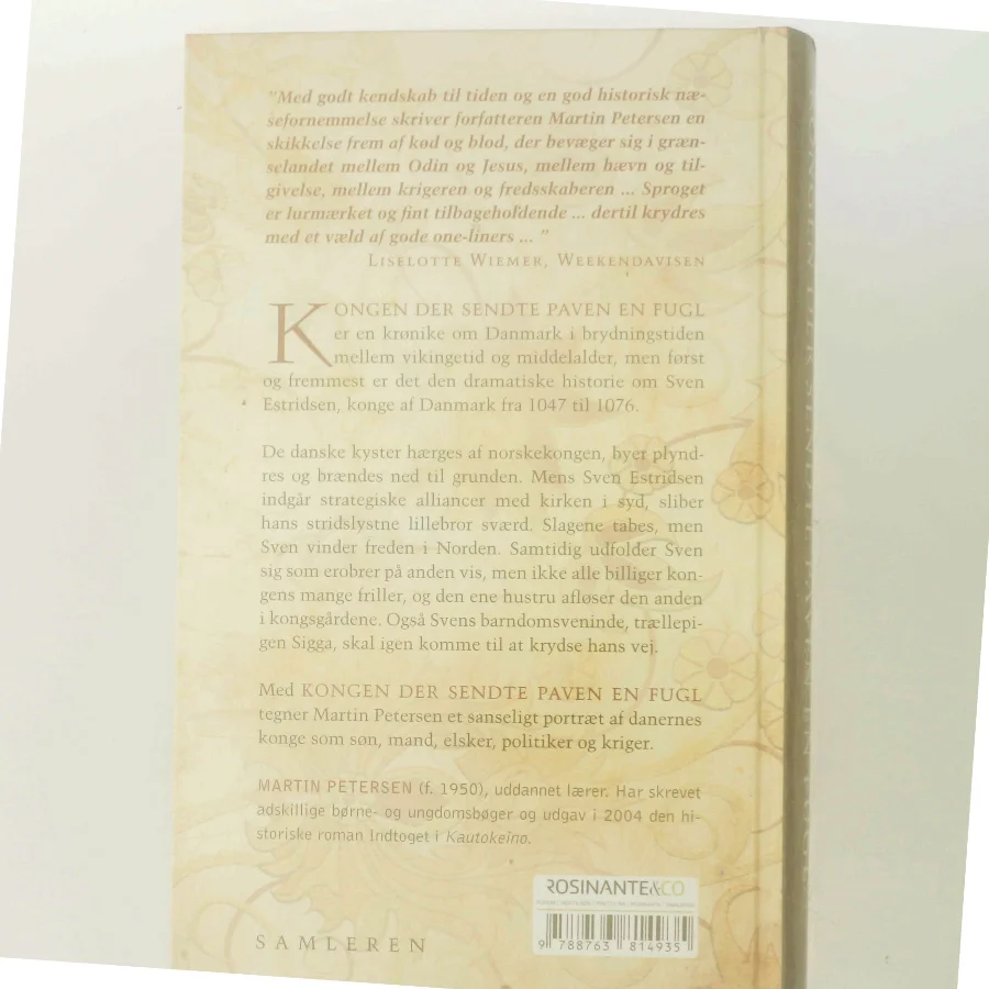 Kongen der sendte paven en fugl af Martin Petersen (Bog)