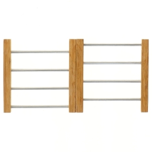 Bordskåner i bambus og metal (str. 24-40 cm)