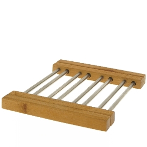 Bordskåner i bambus og metal (str. 24-40 cm)