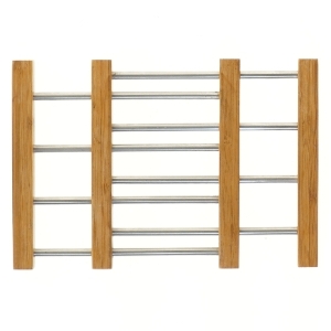 Bordskåner i bambus og metal (str. 24-40 cm)