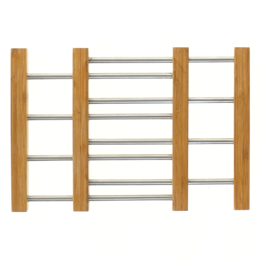 Bordskåner i bambus og metal (str. 24-40 cm)