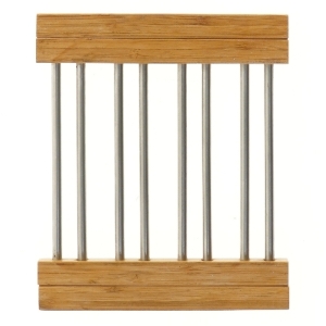 Bordskåner i bambus og metal (str. 24-40 cm)