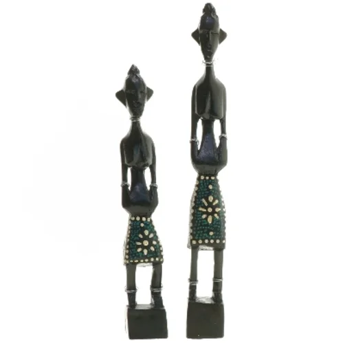 Afrikanske figurer (str. 19 cm og 24 cm)
