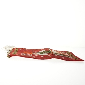 Broderet julepost ophæng (str. 38x24 cm)