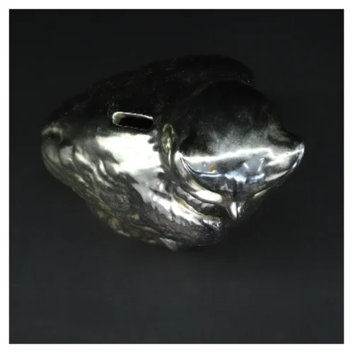 Guld ugle sparebøsse (str. 27 cm)