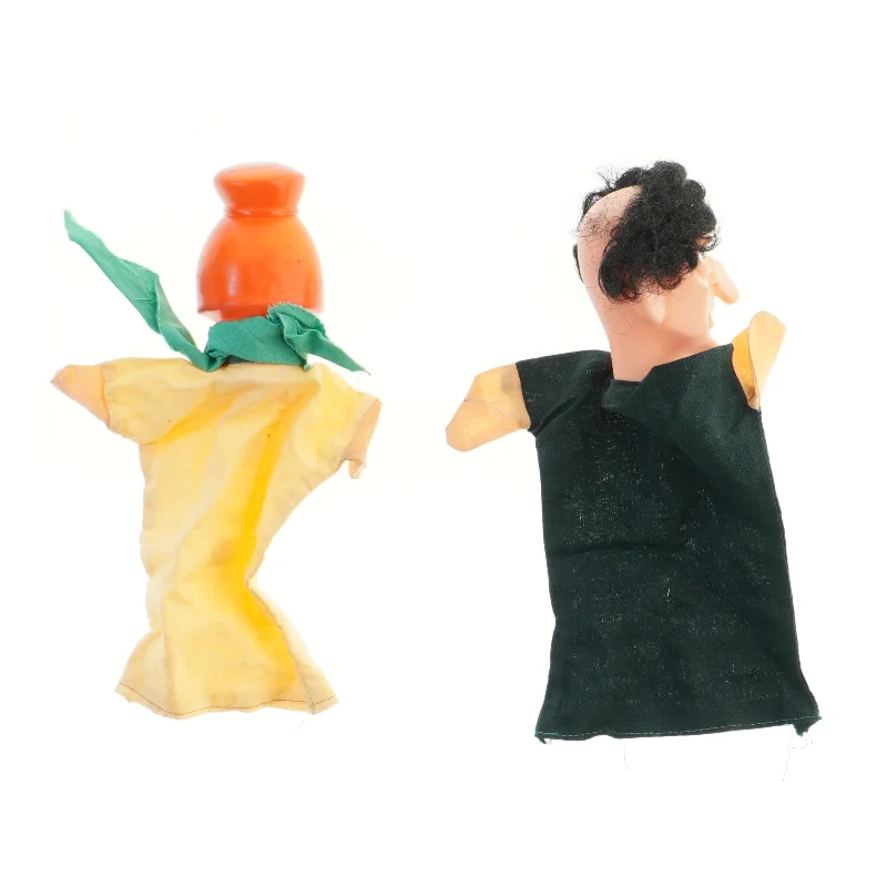 Vintage hånddukker (str. 28 cm)