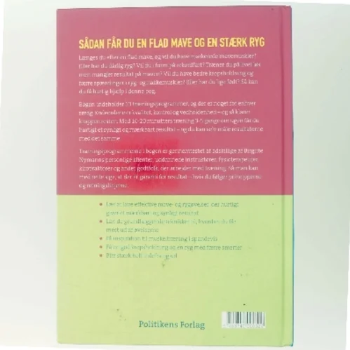 Træn dig til flad mave & stærk ryg af Birgitte Nymann (Bog)