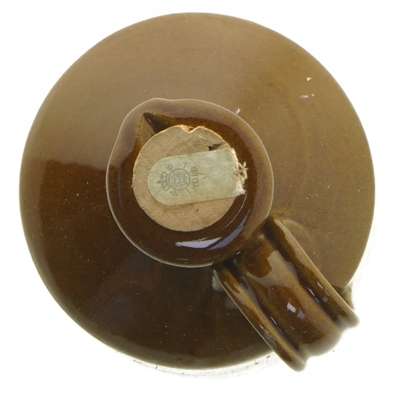 Keramik flaske med korkprop (str. 19 cm)