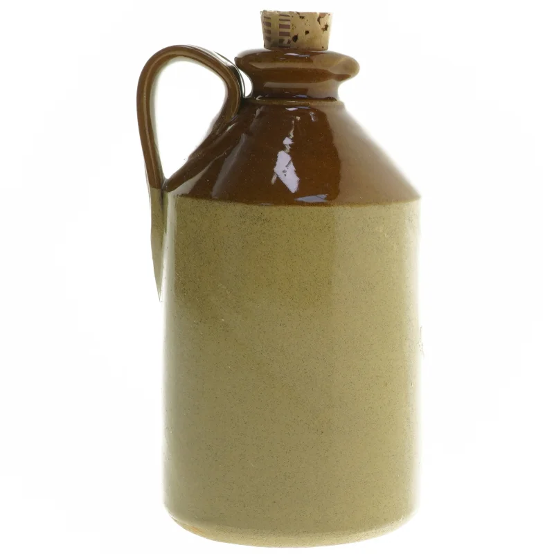 Keramik flaske med korkprop (str. 19 cm)