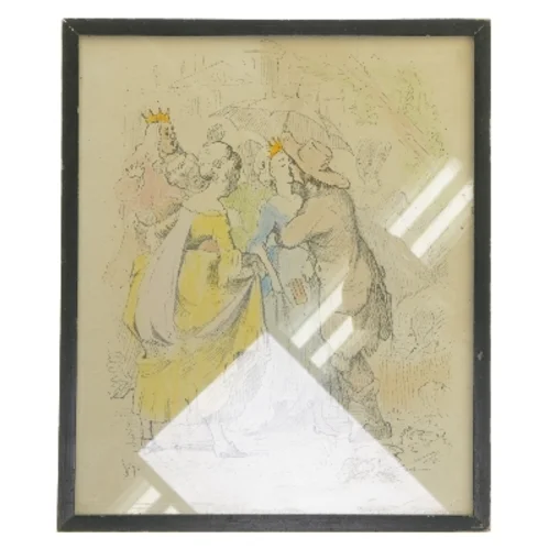 Indrammet kunstprint (str. 26x31 cm)