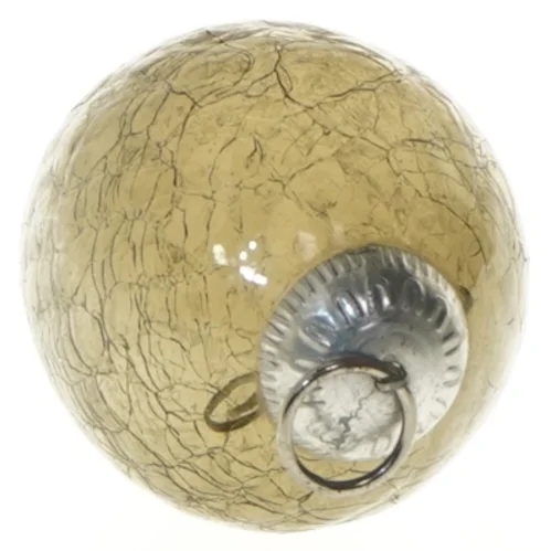 Glasjulekugle med krakeleret finish (str. 11 cm)