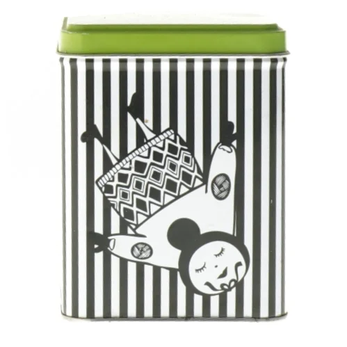 Dekorativ metalæske (str. 11,5x9x9 cm)