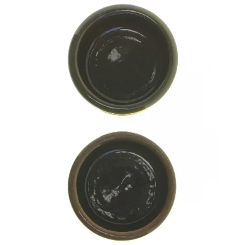 Keramik krukker med tekst (str. 7,5x6 cm)