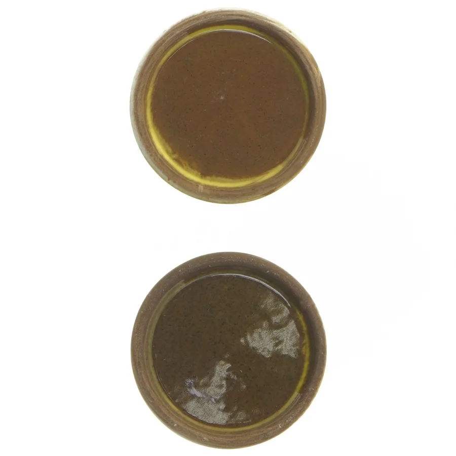 Keramik krukker med tekst (str. 7,5x6 cm)